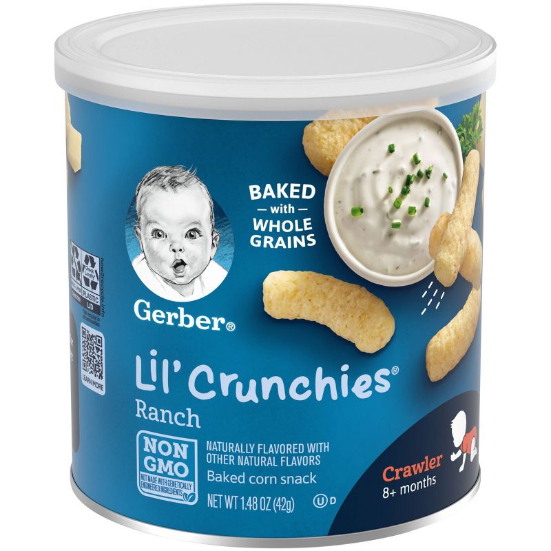 Gerber Lil' Crunchies Ranch Baked Corn Baby Snacks - 1.48oz