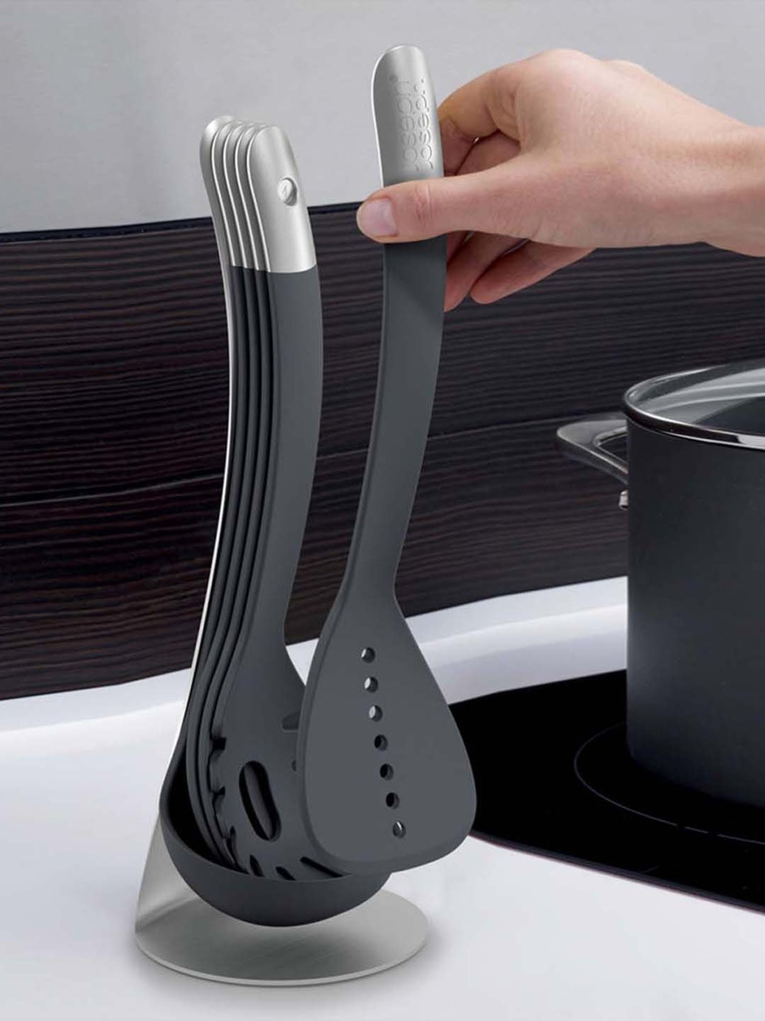 Bergner Black Nylon Soup Ladle - Set of 1