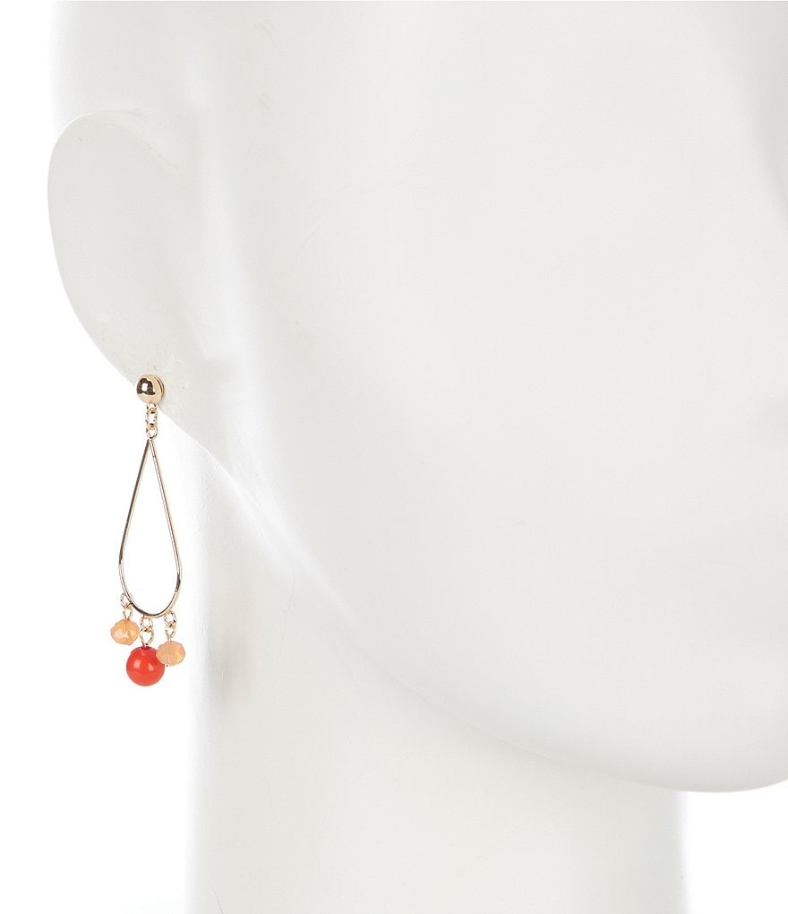 Long Loop Drop Earrings