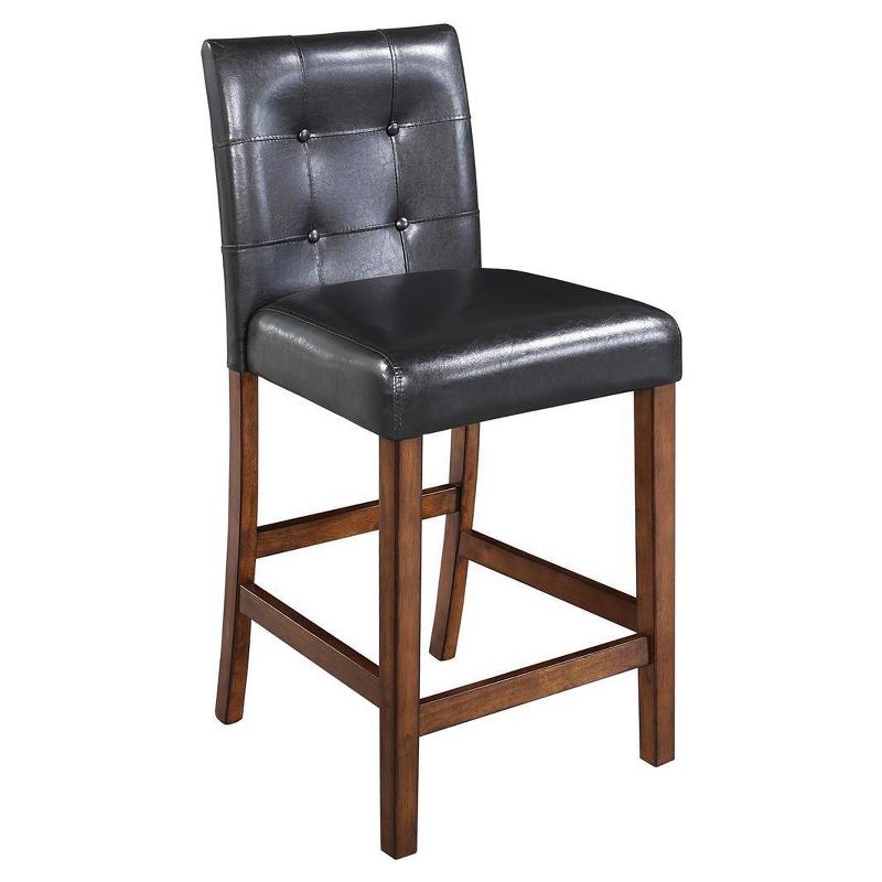 3pc Faux Marble Counter Height Dining Set Cherry - Dorel Living