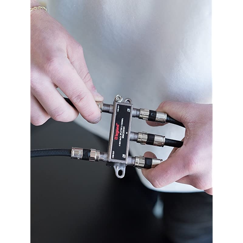 Home Office & Theater, Cable Splitter, Black, Signal Splitter, 4 Way, VM2204V1