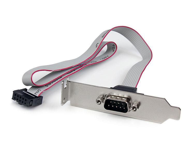 Com Port Ribbon Serial Cable Connector 9 Pin Female to RS232 Serial DB9 Pin Bracket with Cable Motherboard RS232 DB9 Pin