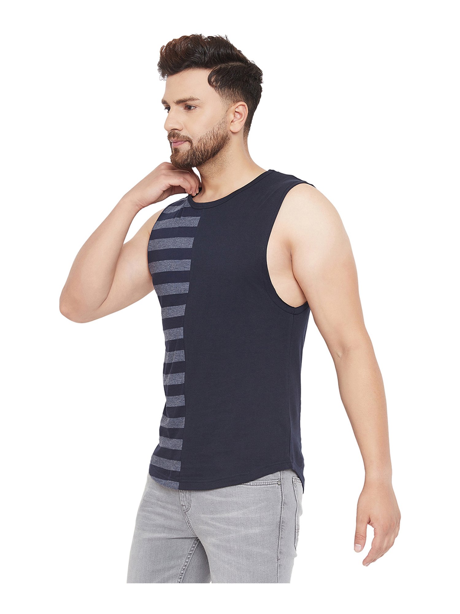 Hypernation Blue Crew Cotton T-Shirt