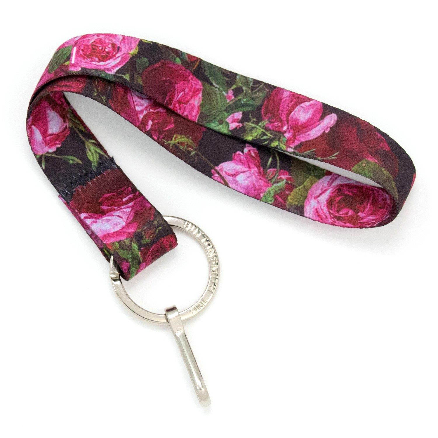 Buttonsmith Waldmueller Roses Premium Wristlet - Made in USA