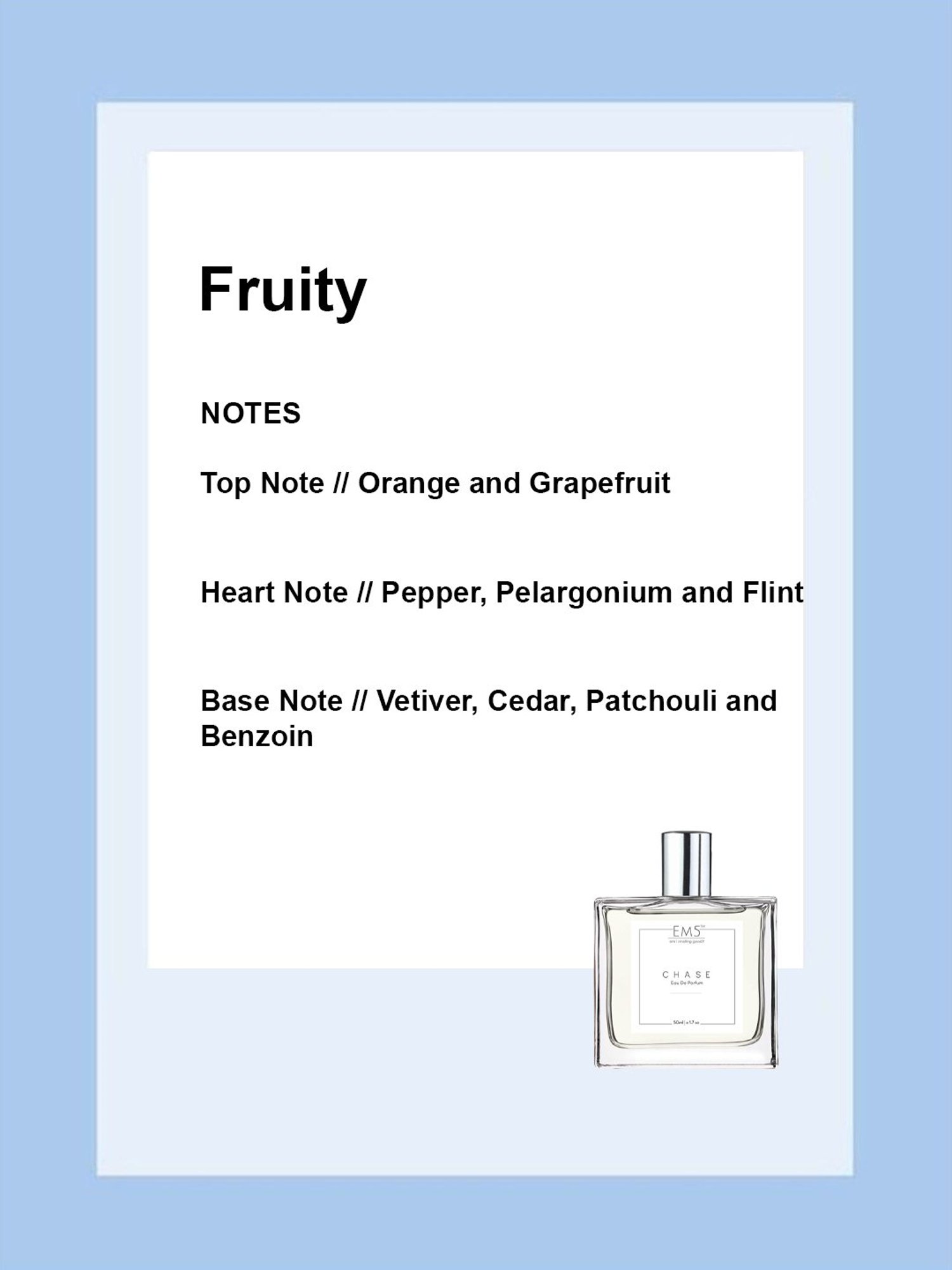 EM5 Chase Eau de Parfum for Men - 50 ml