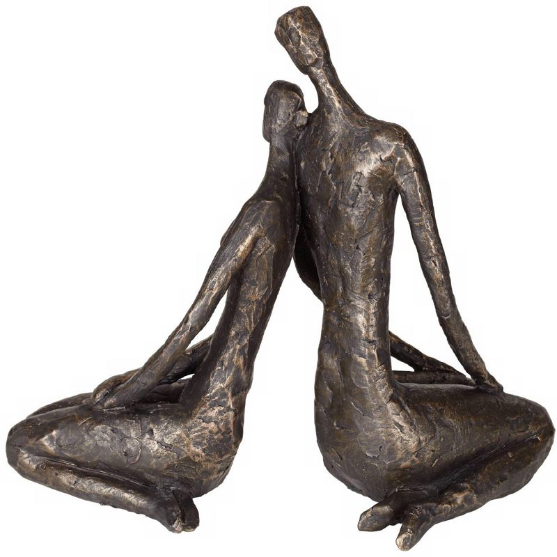 Dahlia Studios Loving Couple 11 1/2" Wide Bronze Sculpture