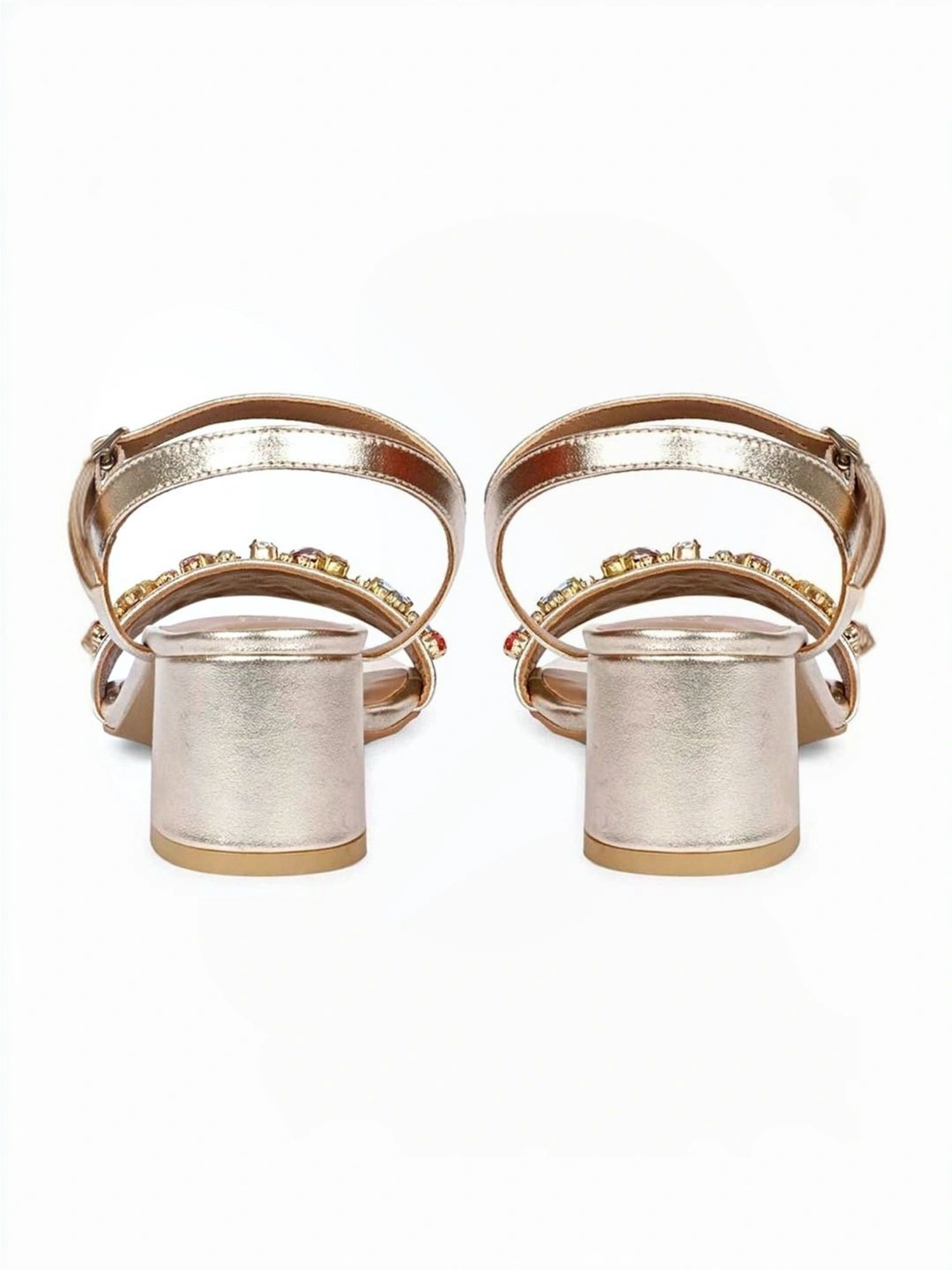 Saint G Women's Ella Platin Ankle Strap Sandals