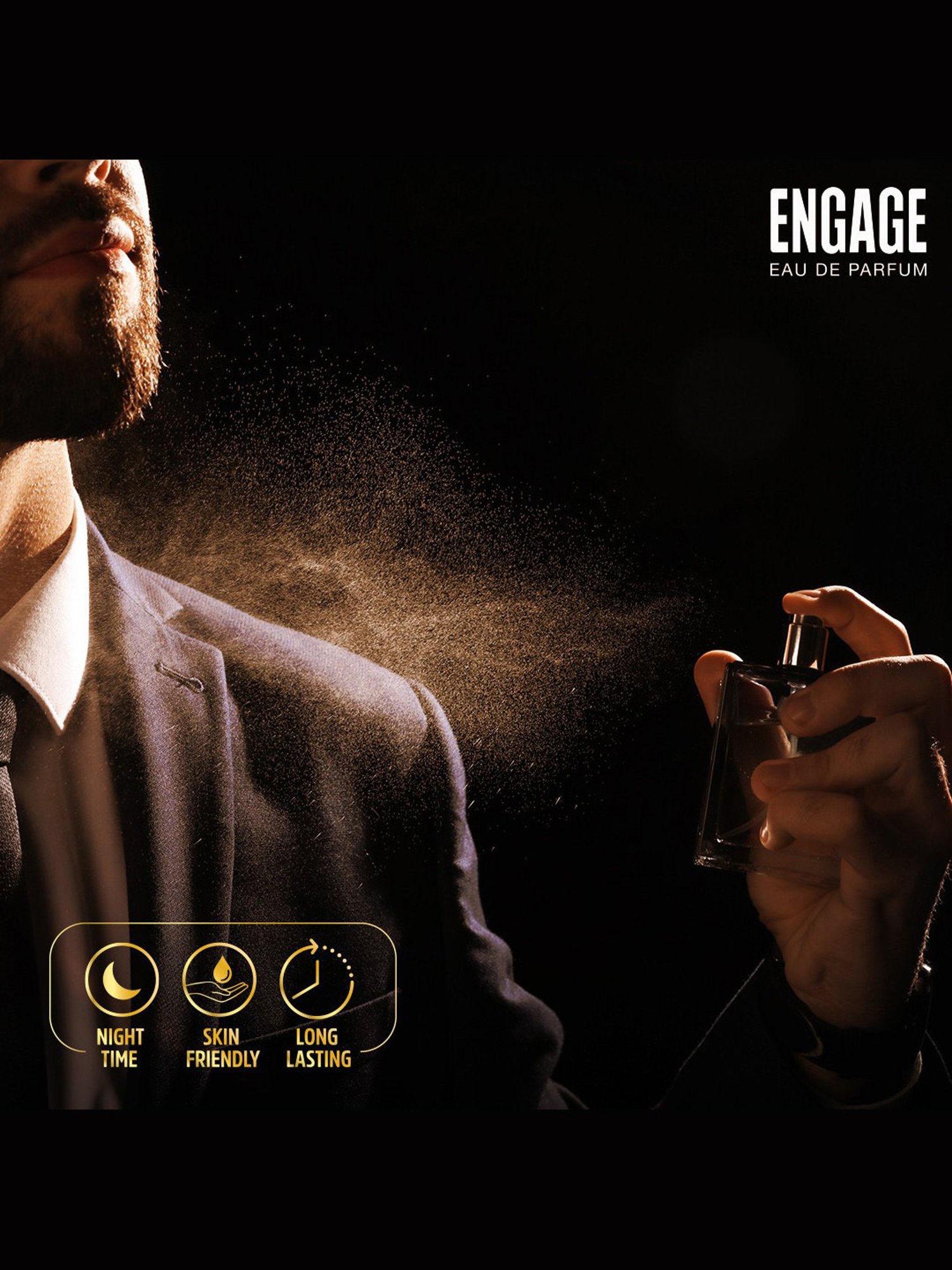Engage Amber Hues Eau de Parfum for Men - 100 ml