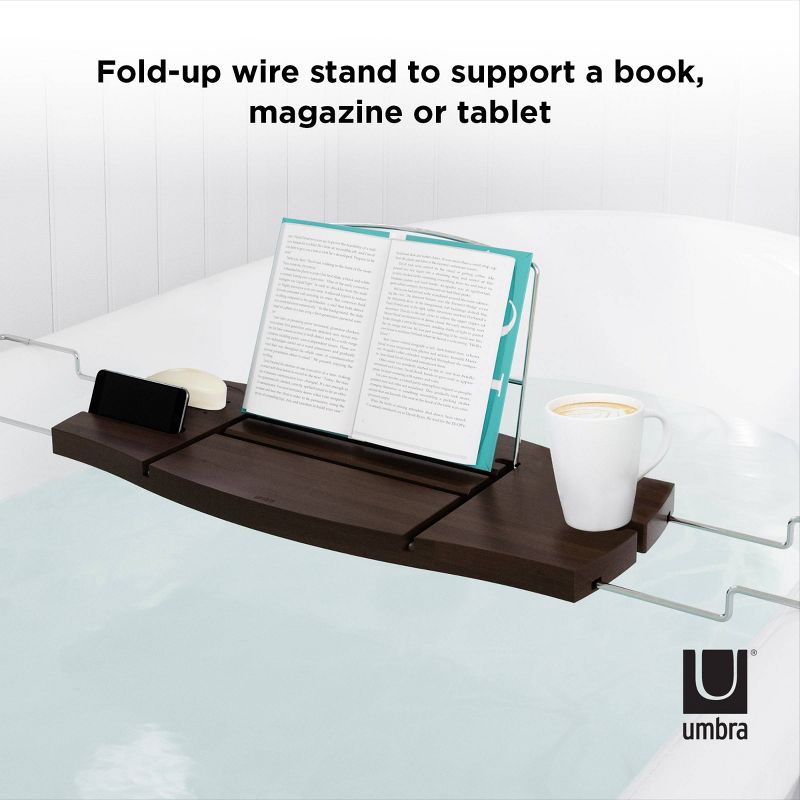 Aquala Bath Tub Caddy Brown - Umbra