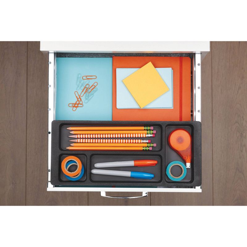 3-Drawer Filing Cabinet Steel Off-White - Hirsh