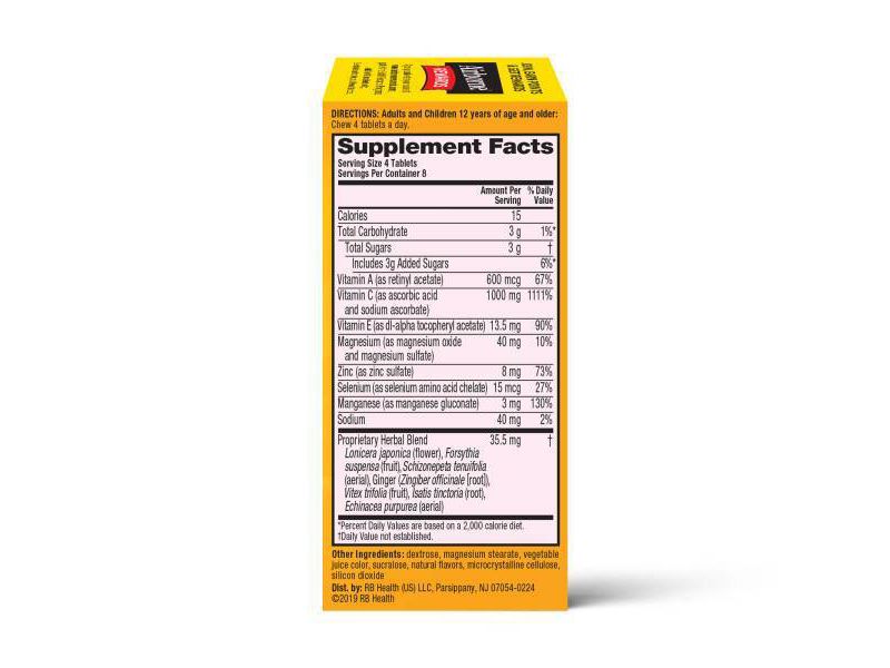 Airborne Immune Support Chewable Tablets with Vitamin C & Zinc - Berry - 32ct