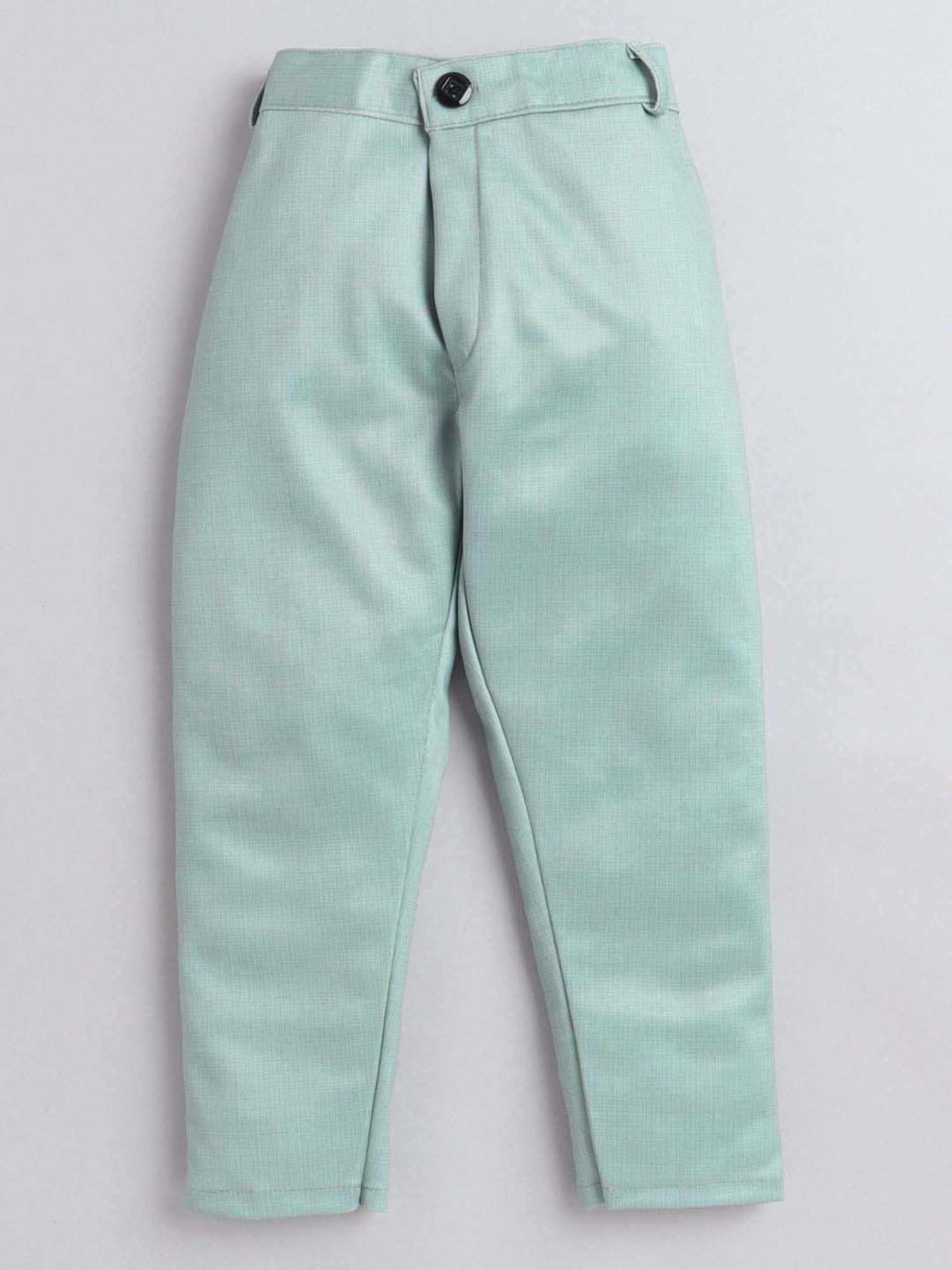 Fourfolds Boys Green Checks Full Sleeves Clothing Set