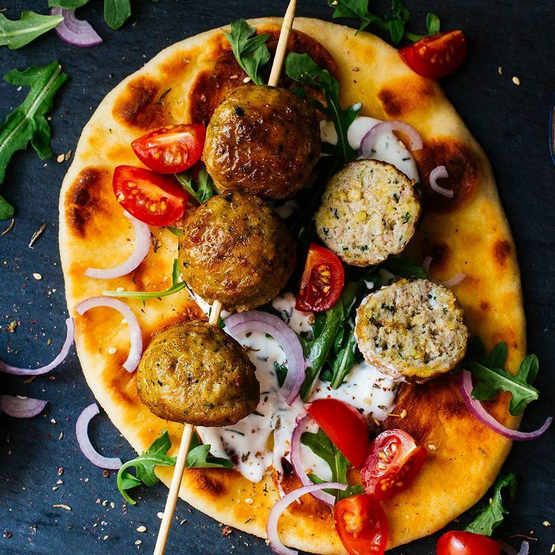 Applegate Well Carved Organic Mediterranean Style Turkey & Vegetable Meatballs - Frozen - 10oz