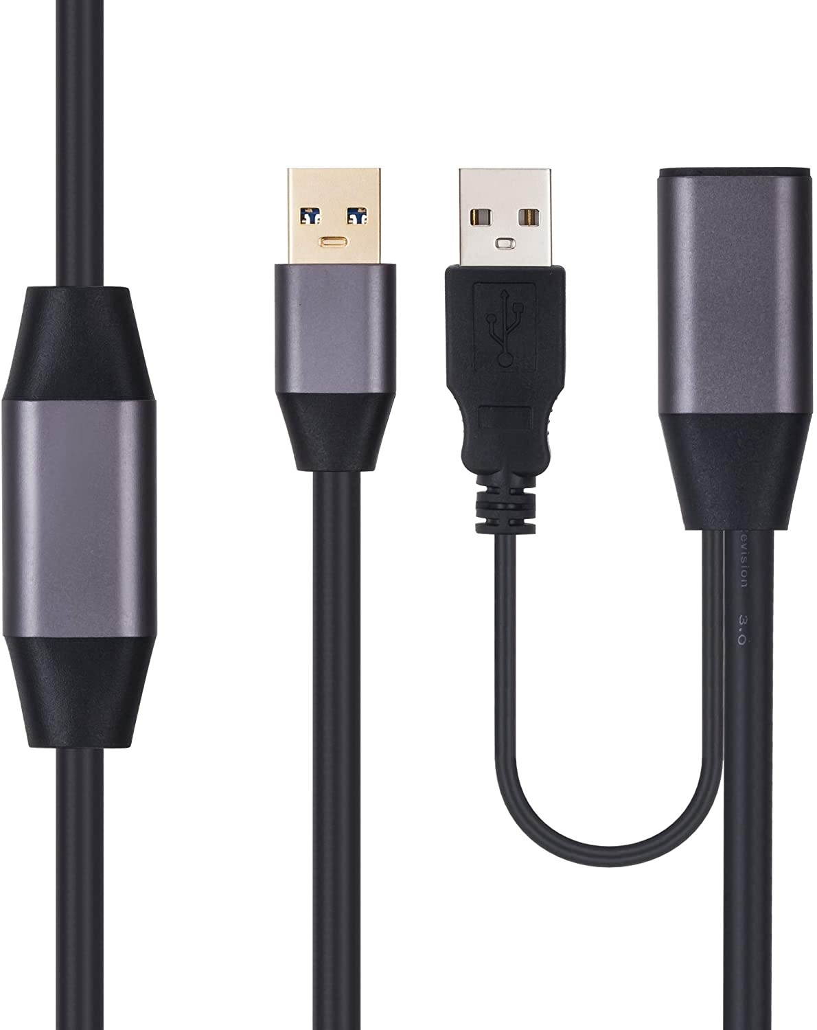 VCZHS Active USB 3.0 Extension Cable 25 Feet USB 3.0 Active Repeater Cable Built-in Double Signal Booster Chipsets