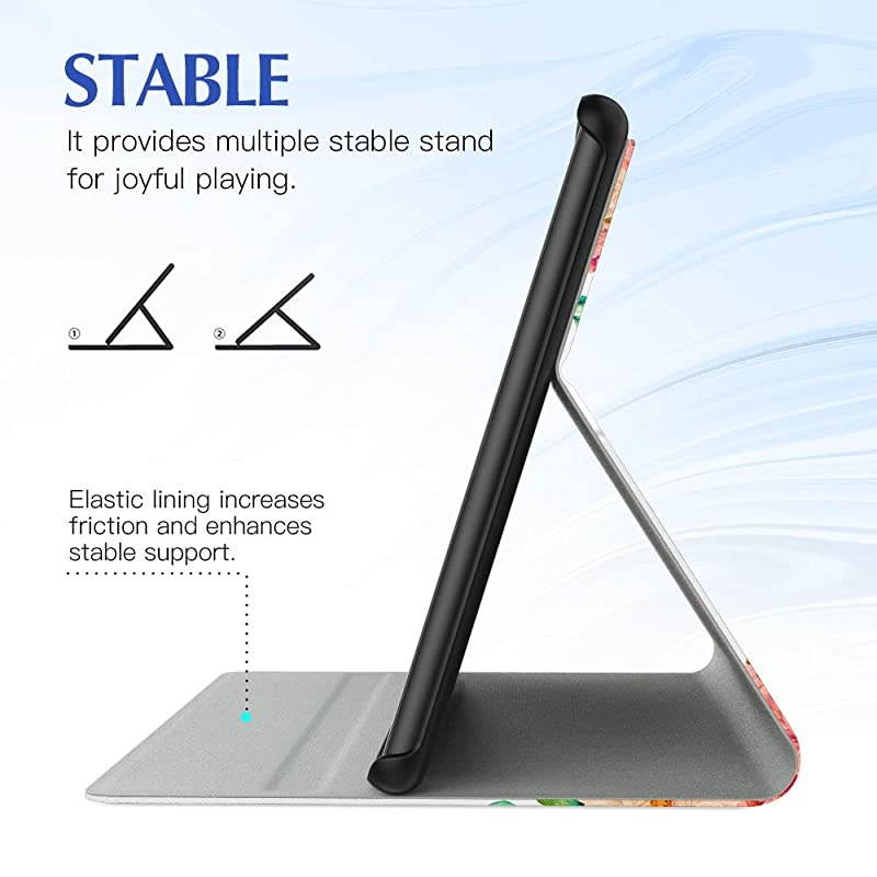 Case Fits AllNew  Fire HD 10 Tablet Case 7th and 9th Generations 2017 and 2019 Releases Lightweight Stand Cover with Auto WakeSleep Blooming Bouquet