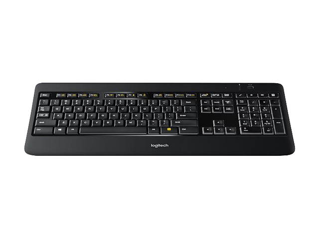 Logitech K800 Black RF Wireless Illuminated Keyboard (French)