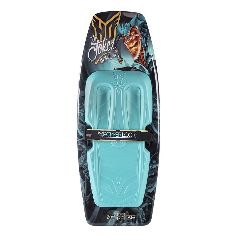 HO Skis 93704001 Water Sports High Performance Official DC Comics Joker Kneeboard with Knee Strap and Square Tip