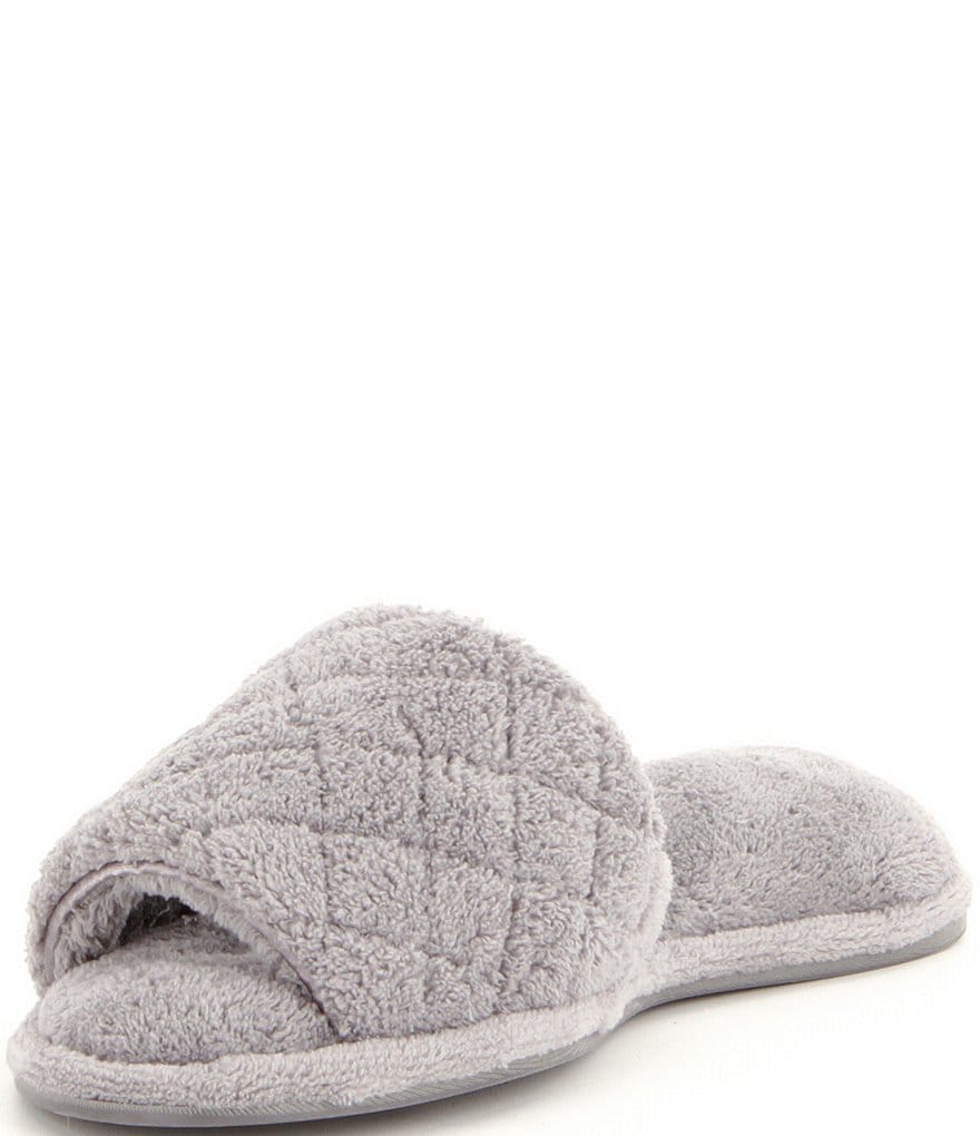 Cabernet Quilted Microfiber Terry Slippers