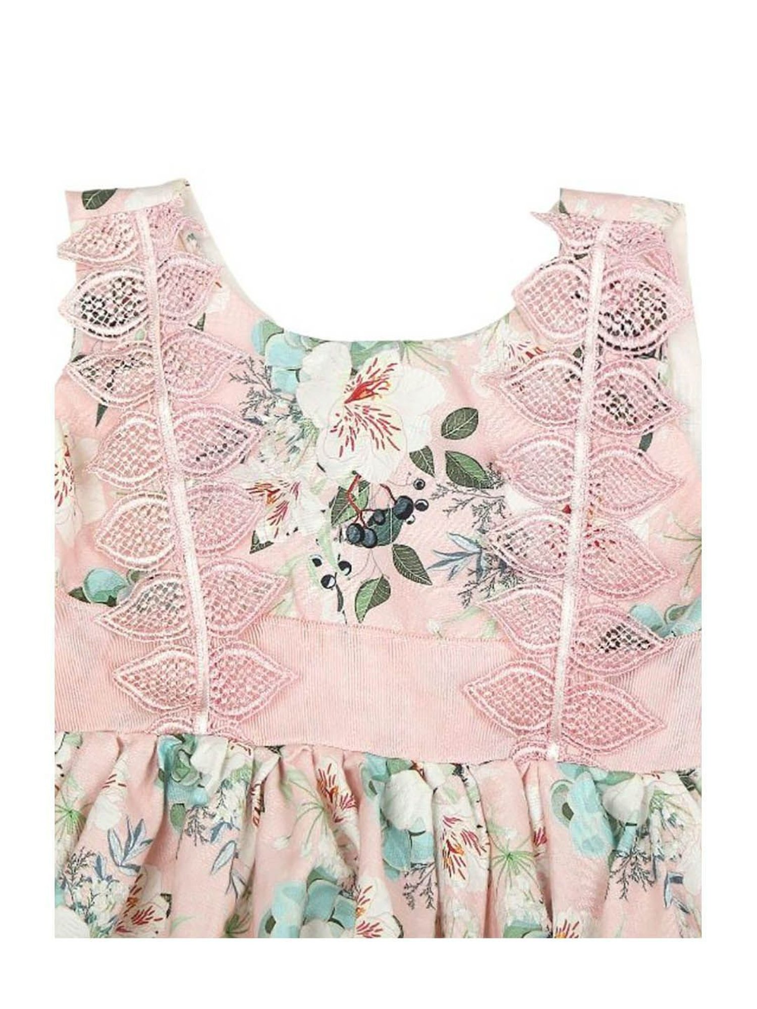 Mee Mee Kids Peach Floral Frock