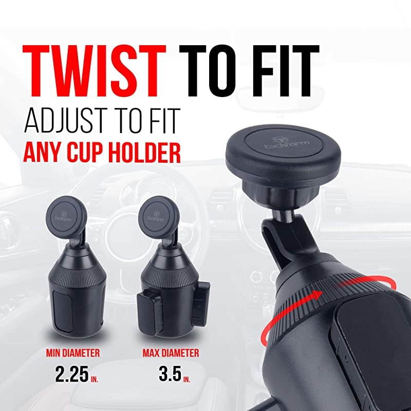 Car Phone Holder Magnetic Mount  Cup Holder Magnet Phone Mount Universal Car Phone Mount Fits Any Size Phone iPhone X XS MAX 8 7 7 Plus 6s Plus Galaxy S9 S8 S7 S6 S5 Note 543