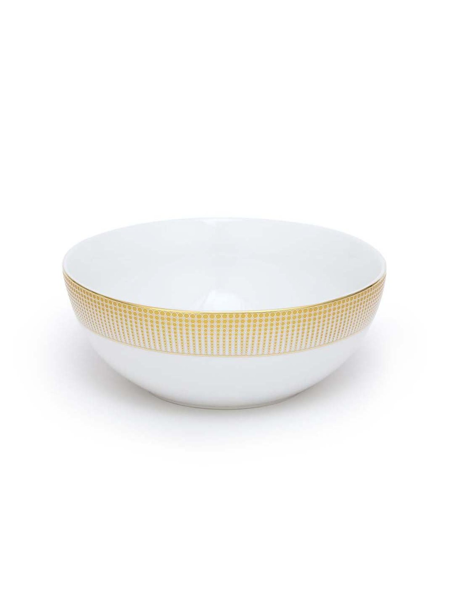 Home4U 'Aura' White & Golden Porcelain Dinner Set
