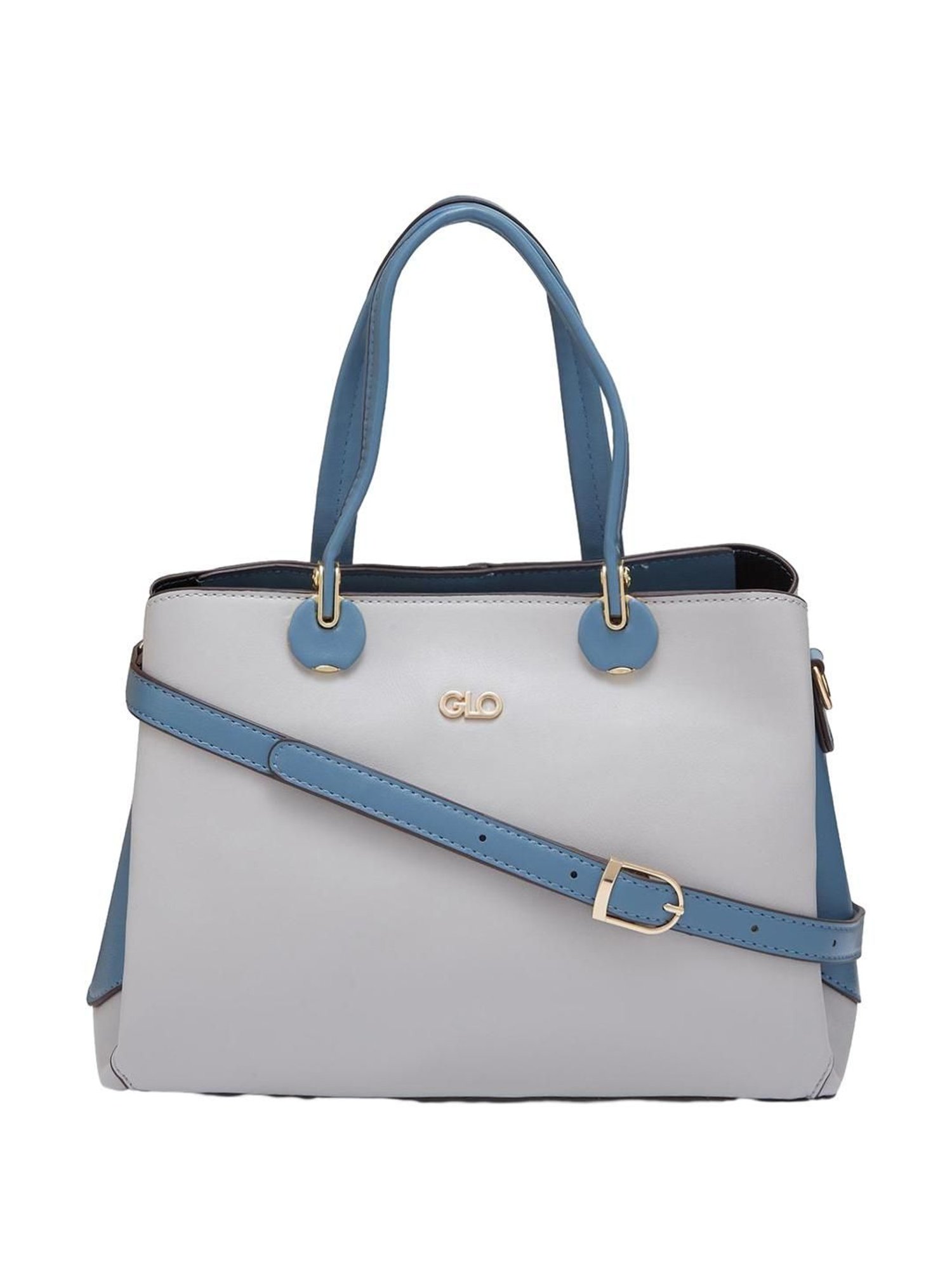 Globus Iceberg Blue Solid Medium Handbag