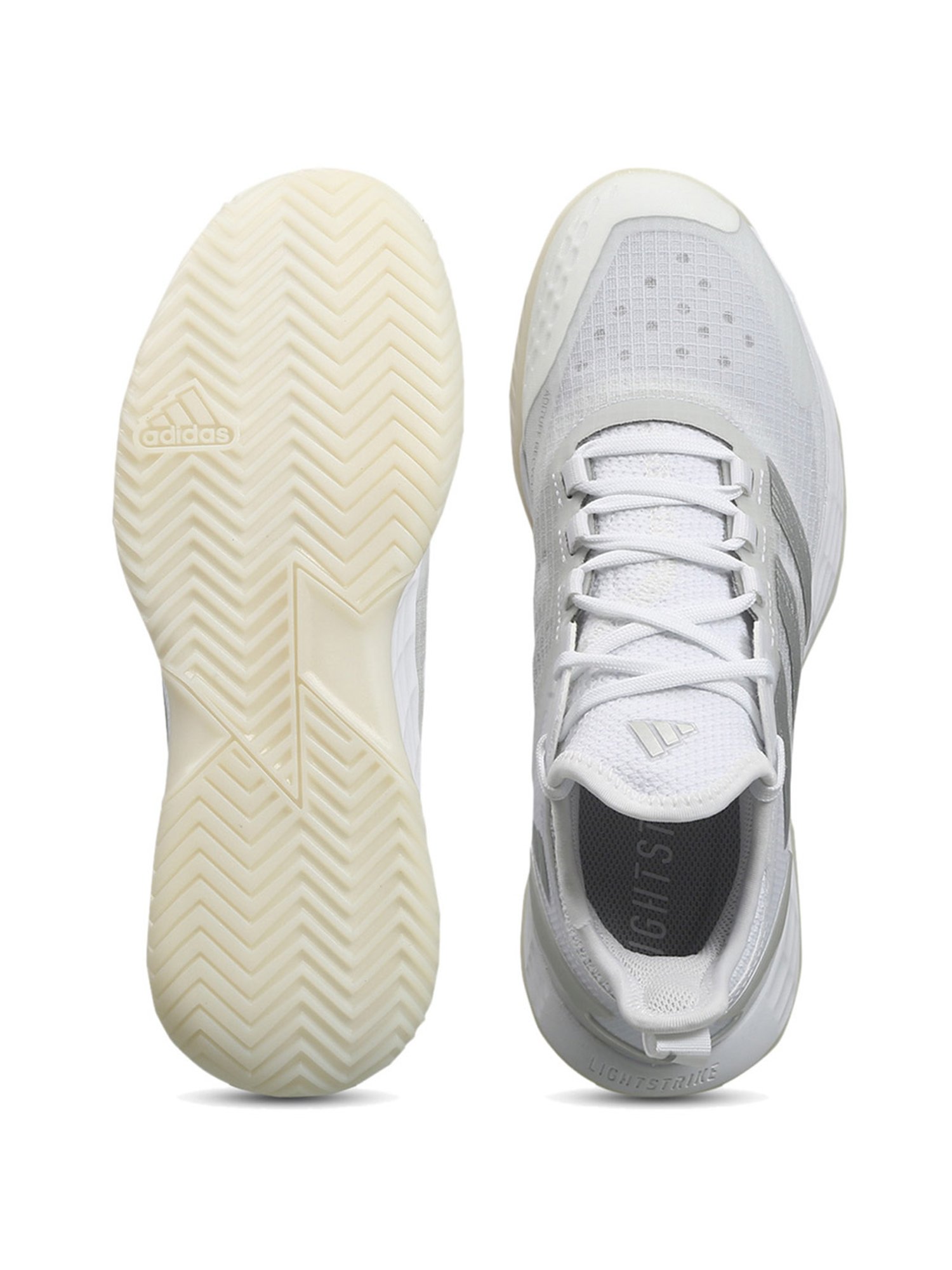 Adidas Women's adizero Ubersonic 4.1 White Tennis Shoes