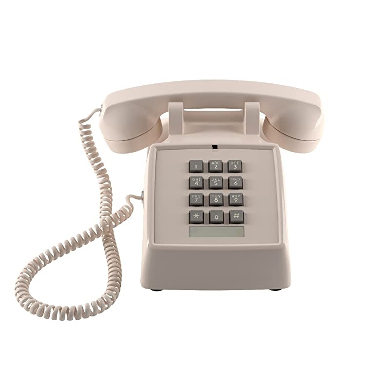 Amplified Single Line Corded Desk Telephone with Extra Loud Ringer, Ash