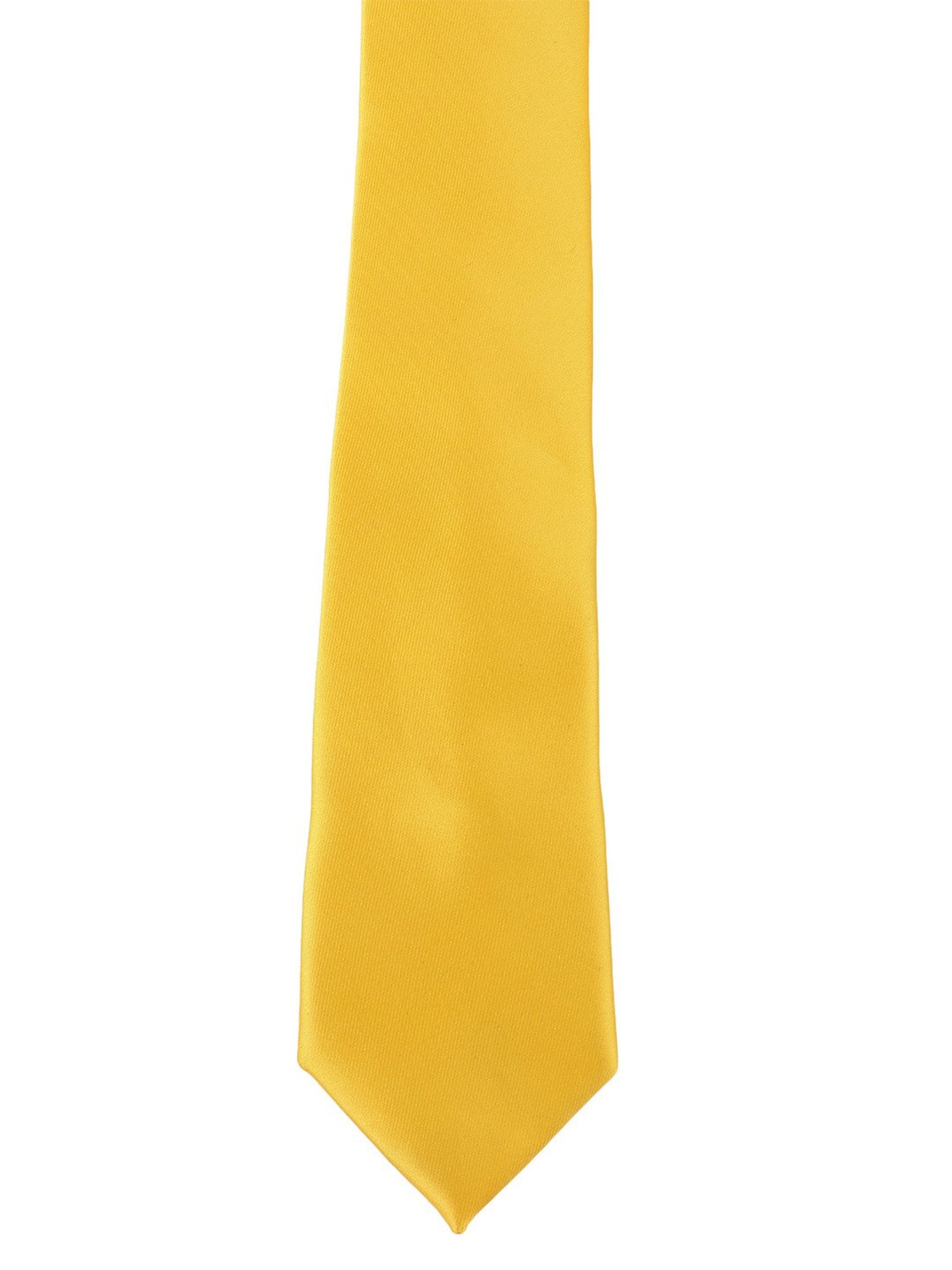 Alvaro Castagnino Solid Yellow Necktie
