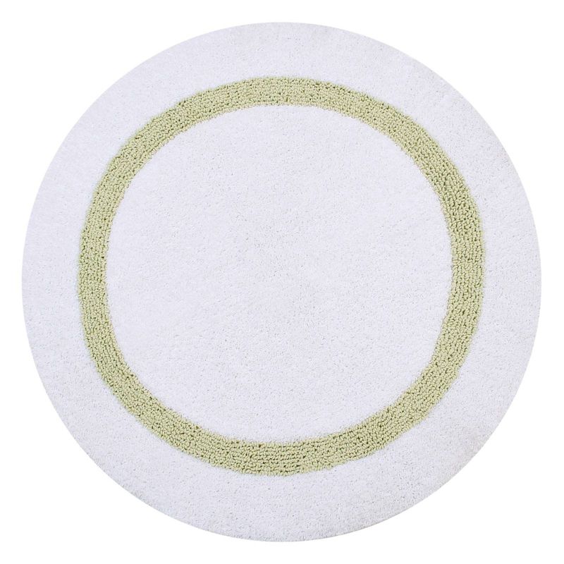 2pc Hotel Collection Bath Rug Set White/Sage - Better Trends