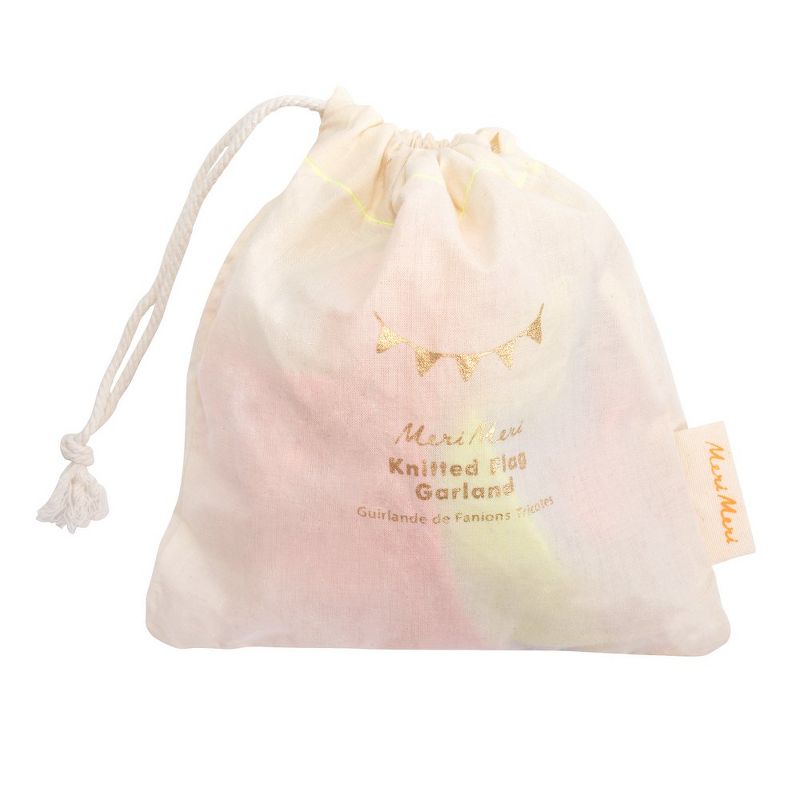 Meri Meri Multicolor Pennant Garland   Party Decorations and Accessories - 9'