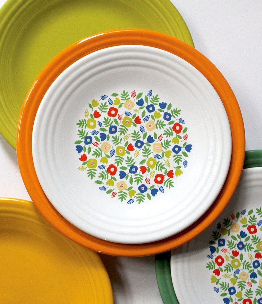Fiesta Spring Flowers Luncheon Plate