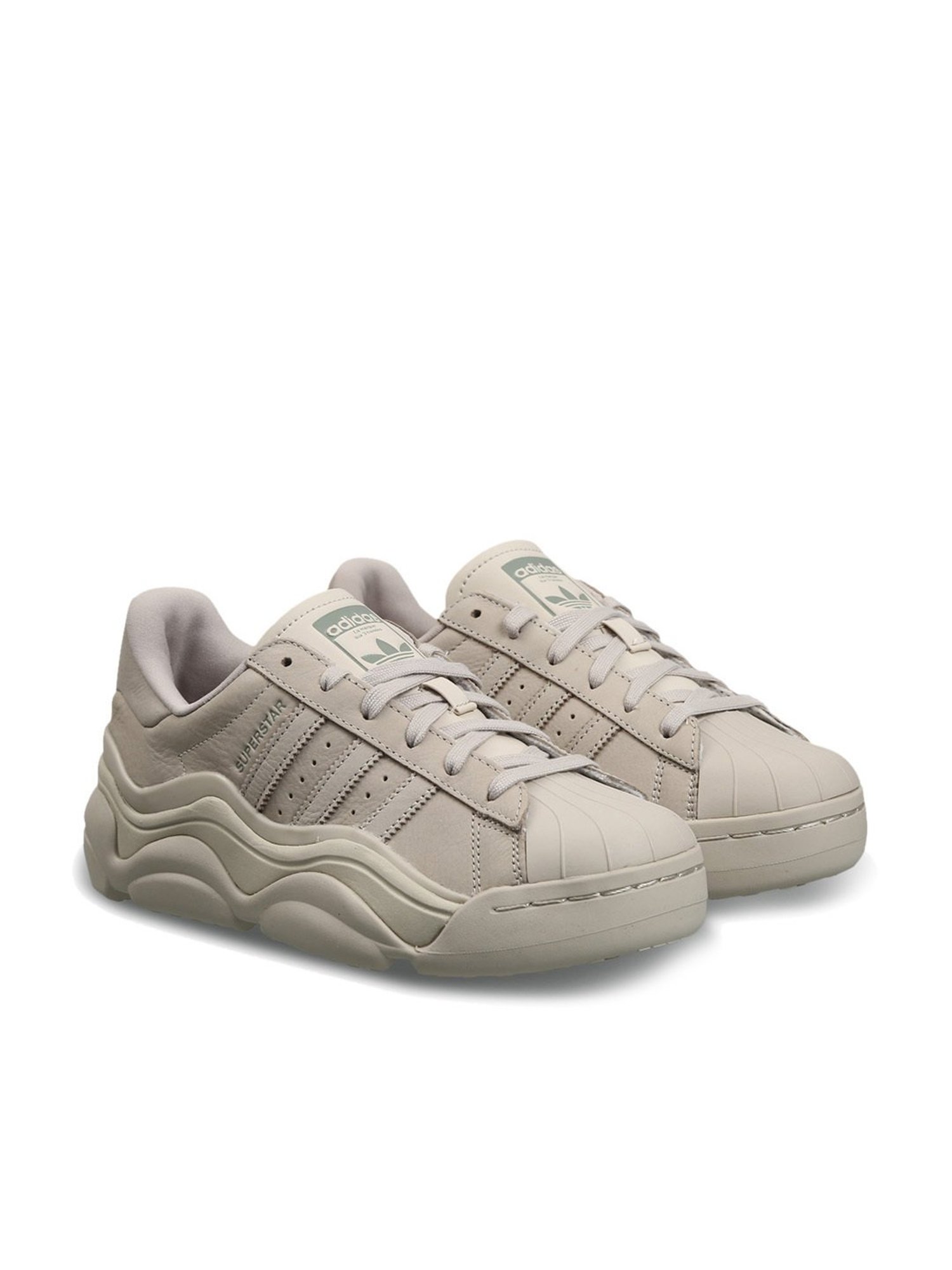 Adidas Originals Women's SUPERSTAR MILLENCON Beige Casual Sneakers