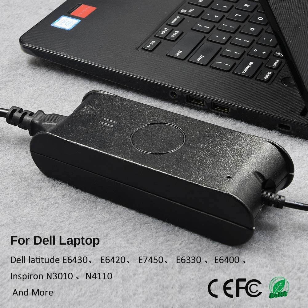 AC Adapter Laptop Charger 90W 19.5V 4.62A Power Supply Cable for Dell Latitude E6430 Charger for E6420 E6330 E6400 E6530 E7450 Inspiron 15 14R 15R 17R 8600 Computer Charger