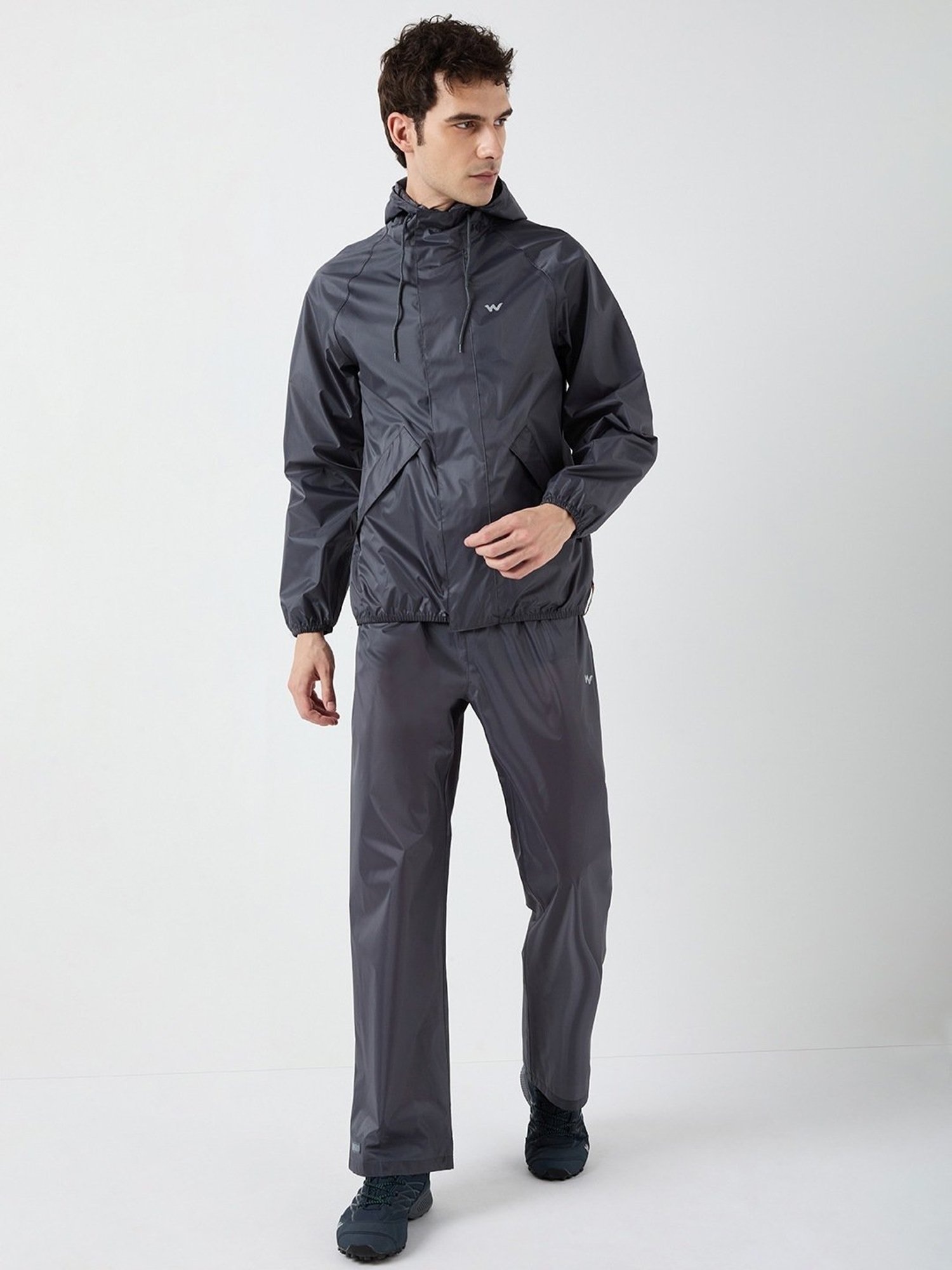 Wildcraft Dark Grey Regular Fit Raincoat Set