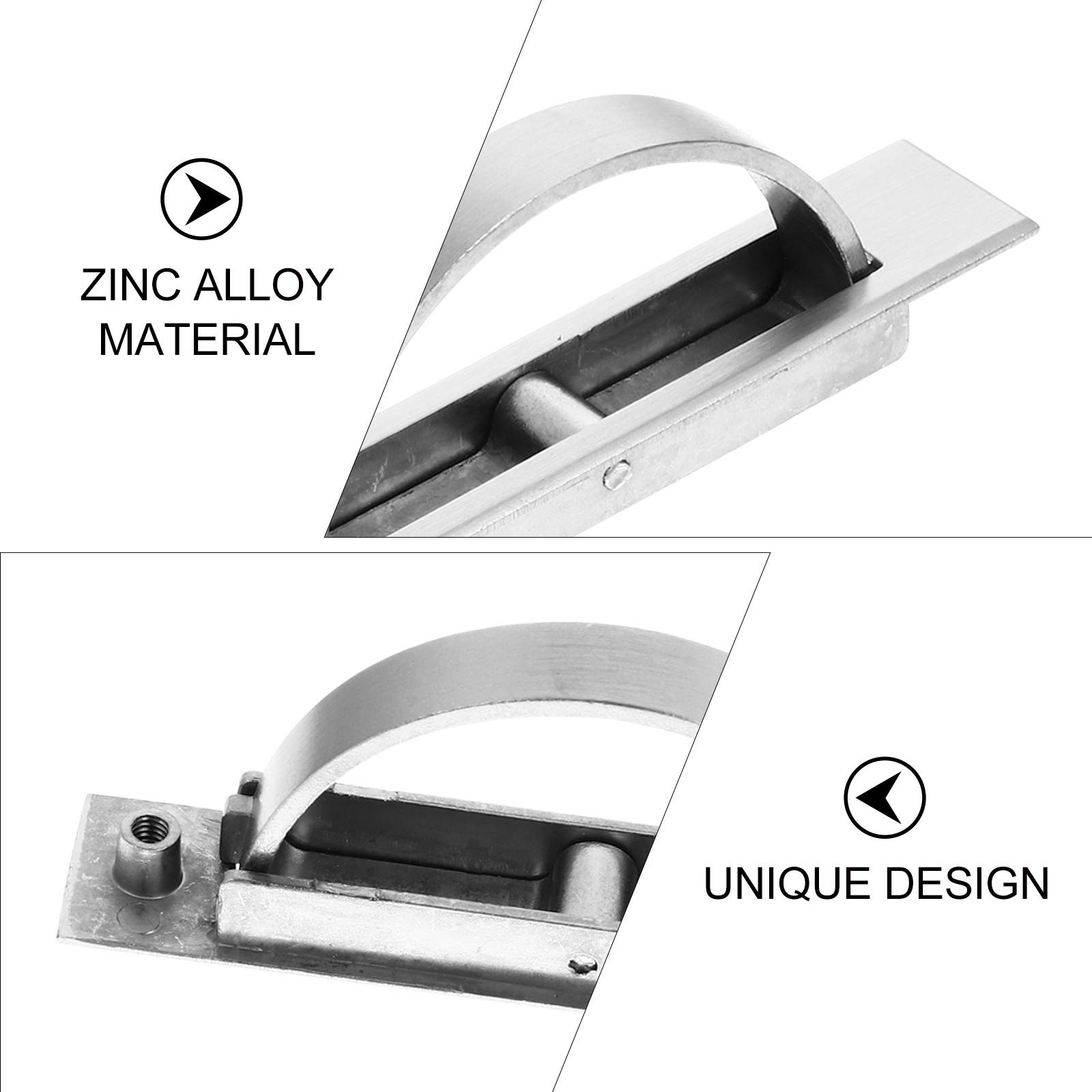 4 Sets Drawer Pull Handle Prime Sturdy Embedded Durable Accessories Pull Handle for Drawer