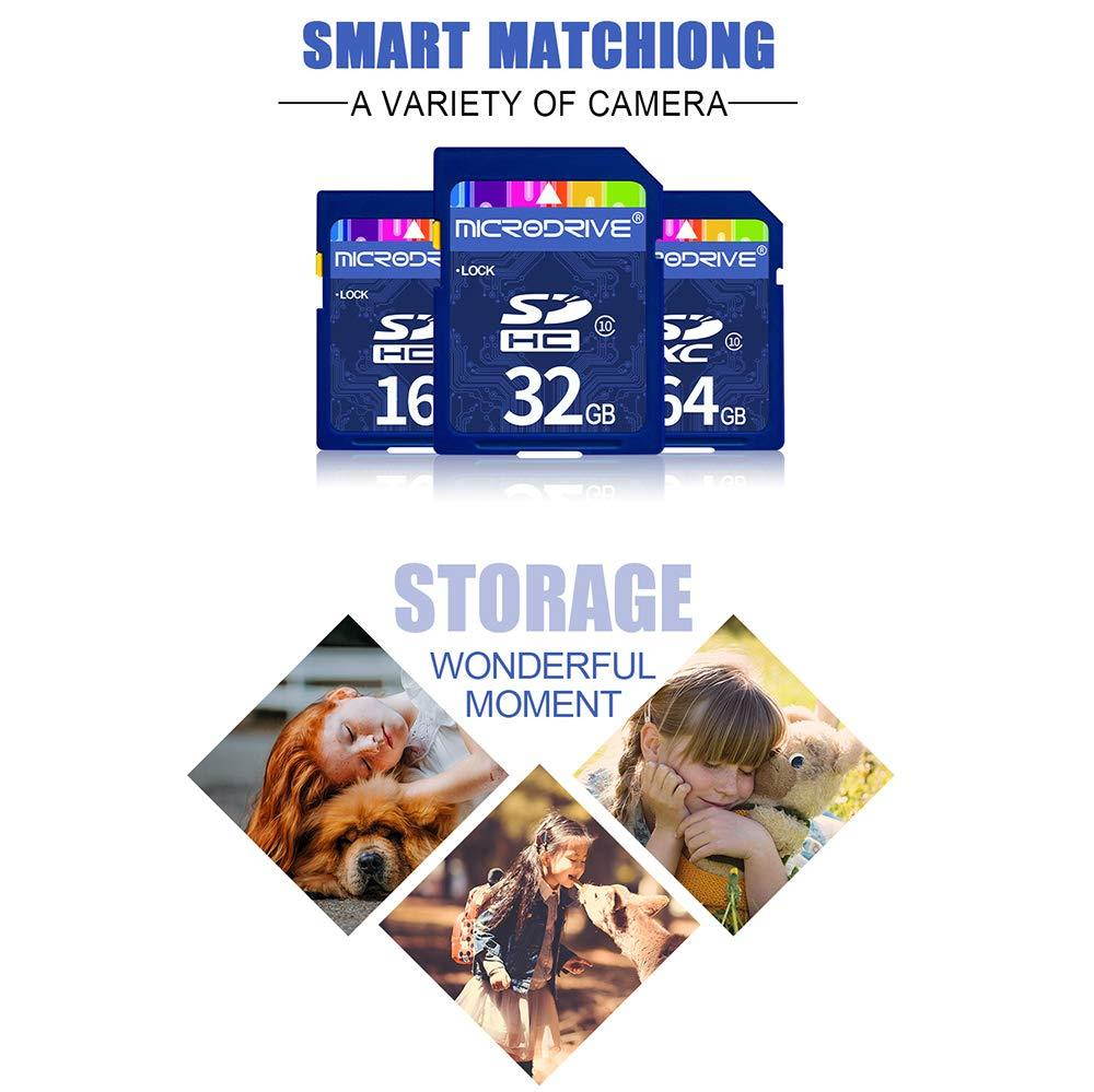 Microsd High Speed Memory Cards, 8GB 16GB 32GB 64GB 128GB Secure Digital Memory, Micro SD Read 80MB/S Write 80MB/S, for Camera Memory Card - Blue