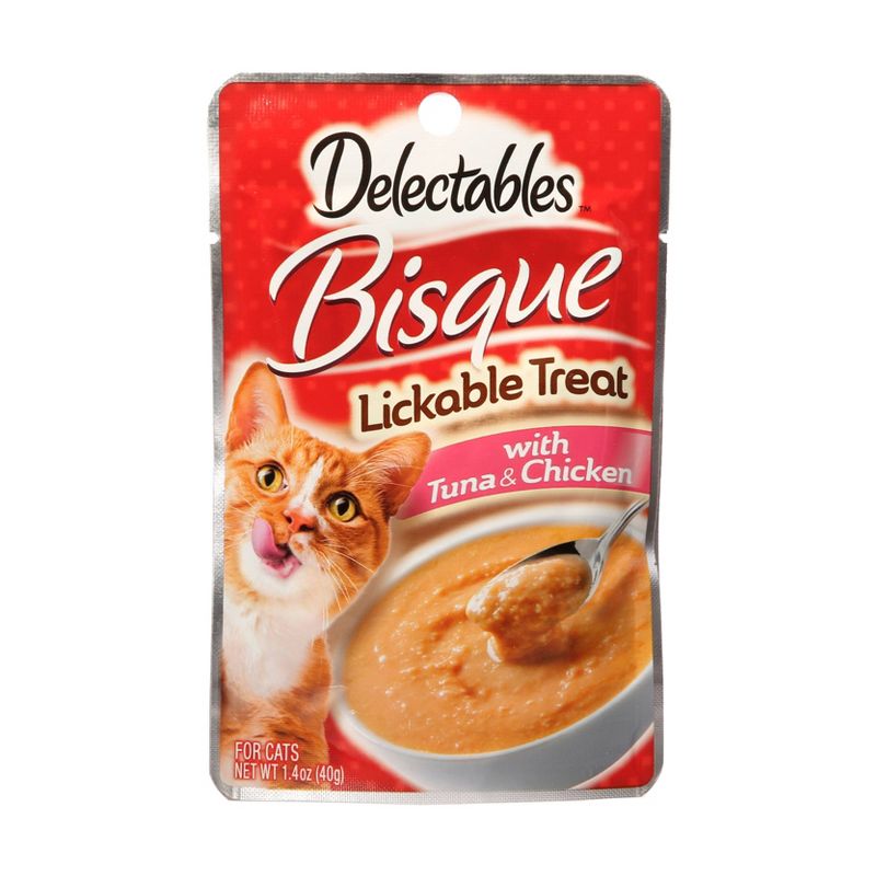 Delectables Bisque with Tuna & Chicken Lickable Cat Treats - 1.4oz