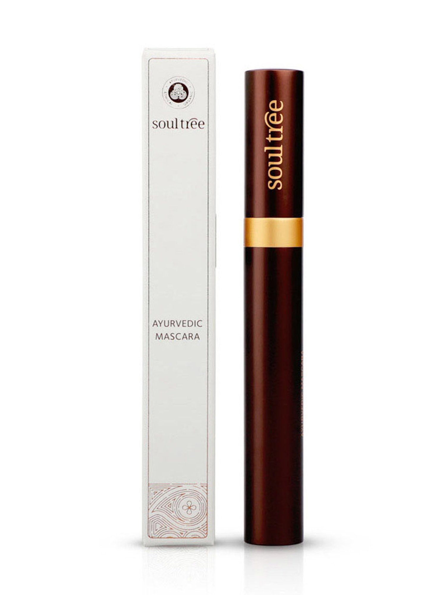 SoulTree Ayurvedic Mascara - Soft Brown - 6 gm | Organic Mascara