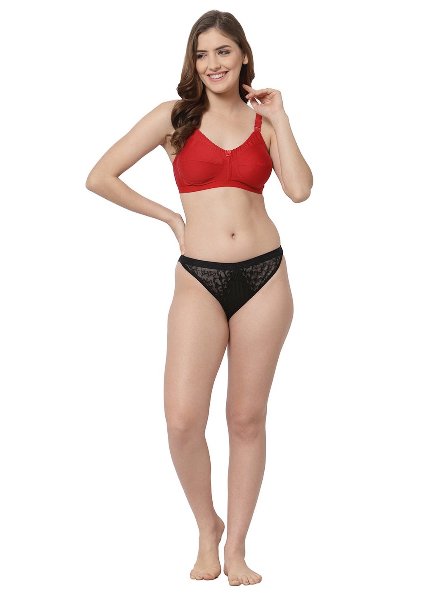 Cukoo Red Full Coverage Non-Padded Everyday Bra