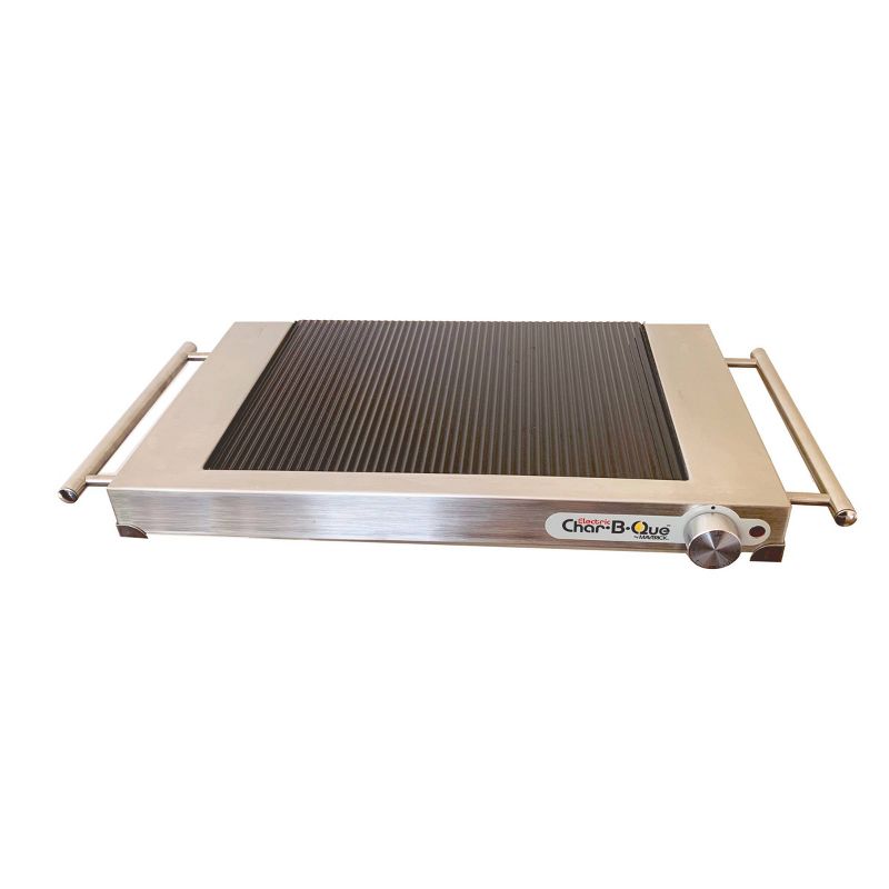 Maverick Housewares Char-BQue Tabletop Indoor & Outdoor Ribbed Glass Electric Grill Model # E-50s