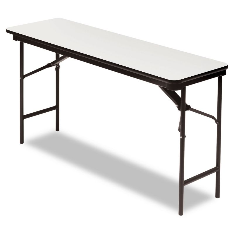 Emma and Oliver 72" x 12" x 12" Birchwood Bar Top Riser with Silver Legs