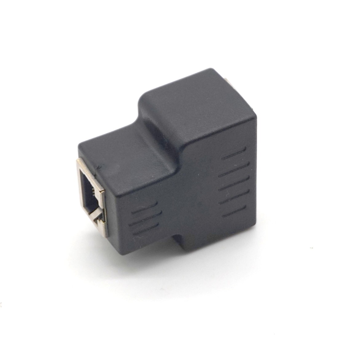 Plugadget 1 To 2 Ways LAN Ethernet Network Cable RJ45 Female Splitter Connector Adapter Splitter Extender Plug Adapter Connector