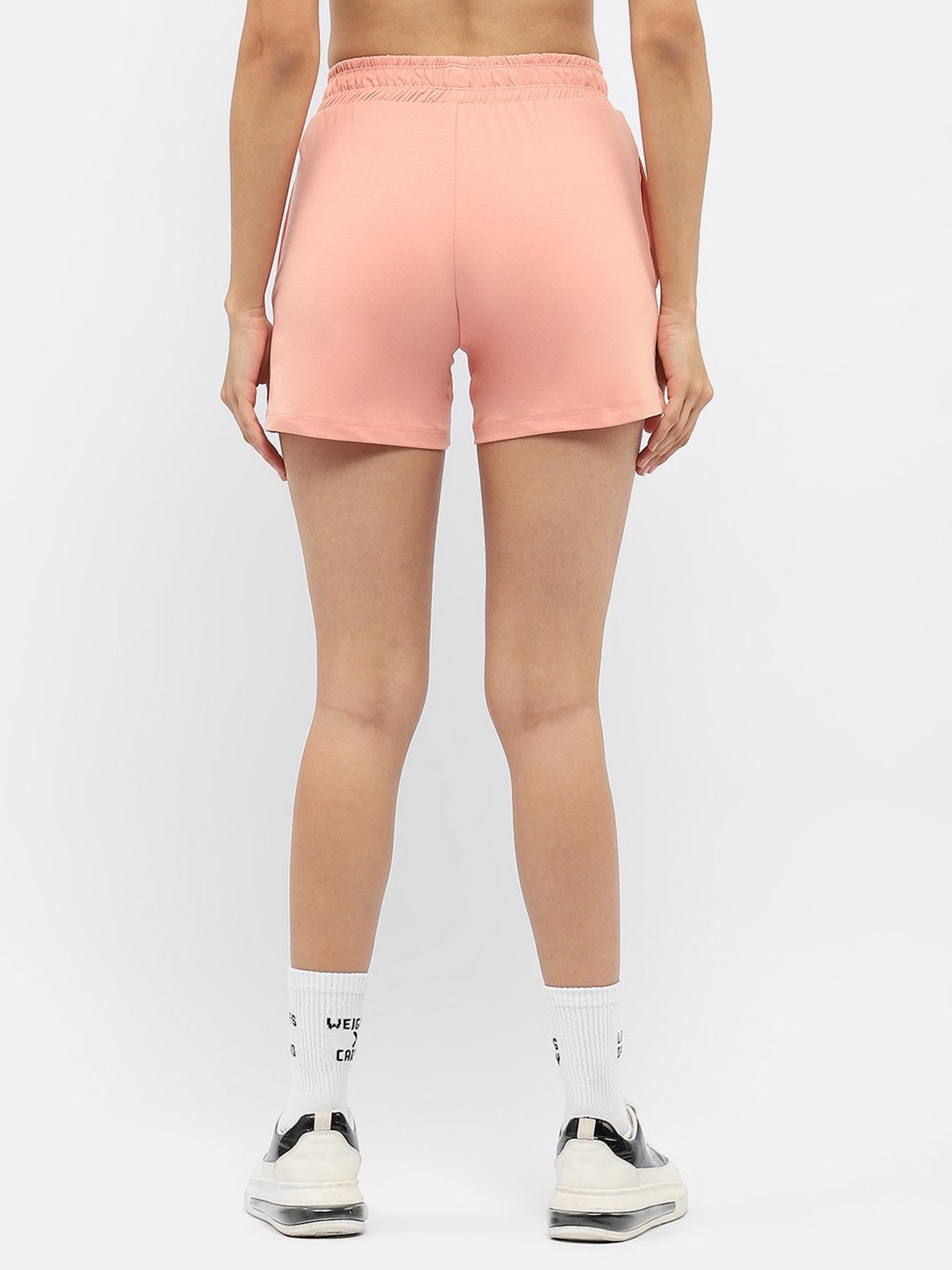 MADAME M Secret Peach Graphic Print Shorts