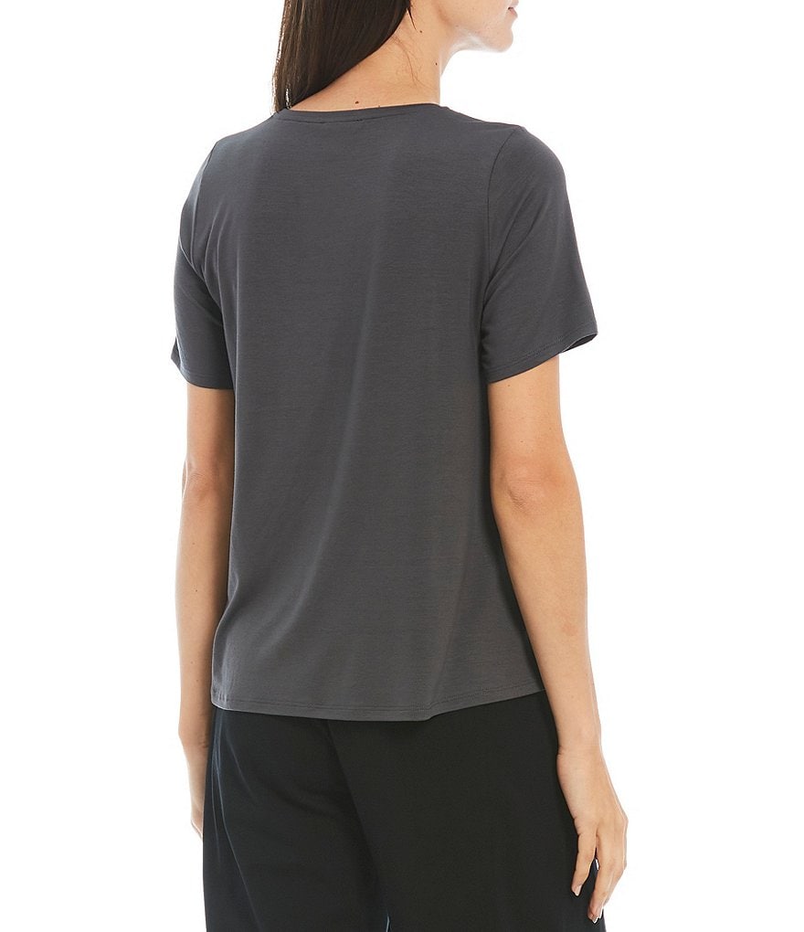 Eileen Fisher Jersey Crew Neck Short Sleeve Tee