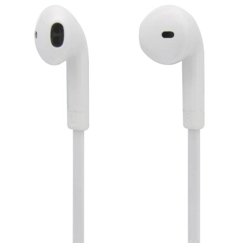 Mobilespec MBS10242 Stereo In-Ear Earbuds with In Line Mic - White