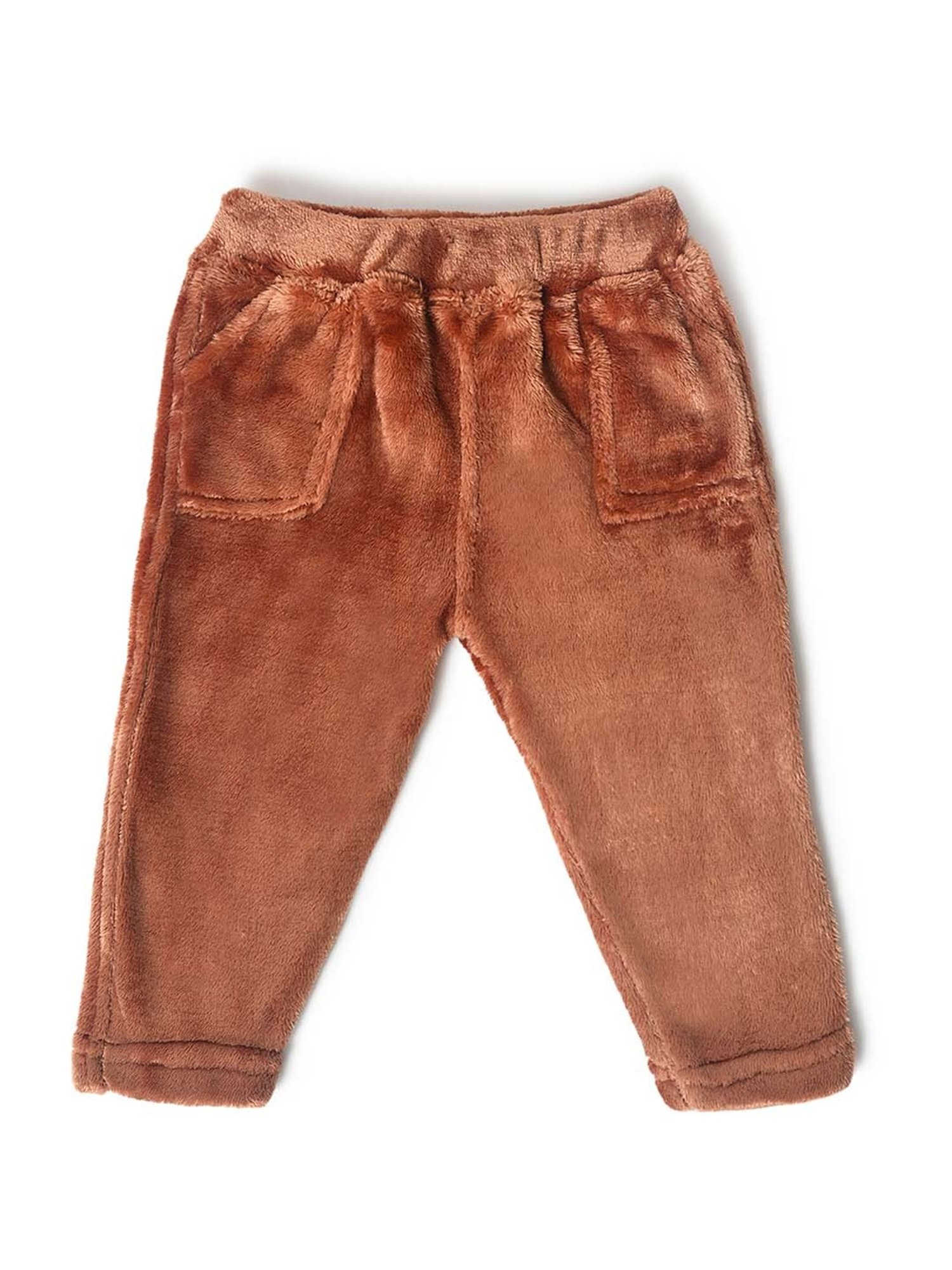 MiArcus Kids Blue & Brown Printed Full Sleeves Sweatshirt Set