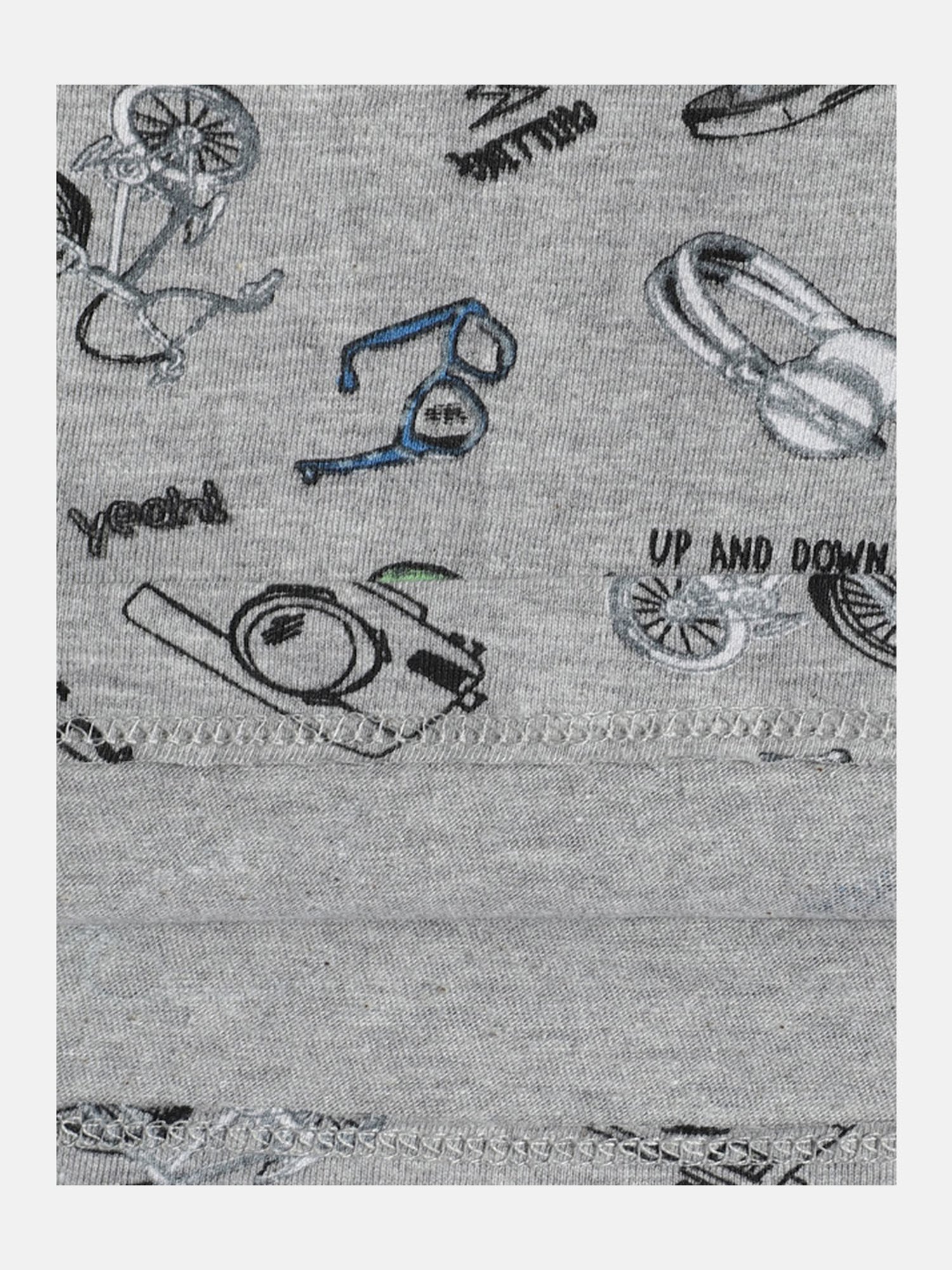 Dillinger Kids Grey Printed T-Shirt