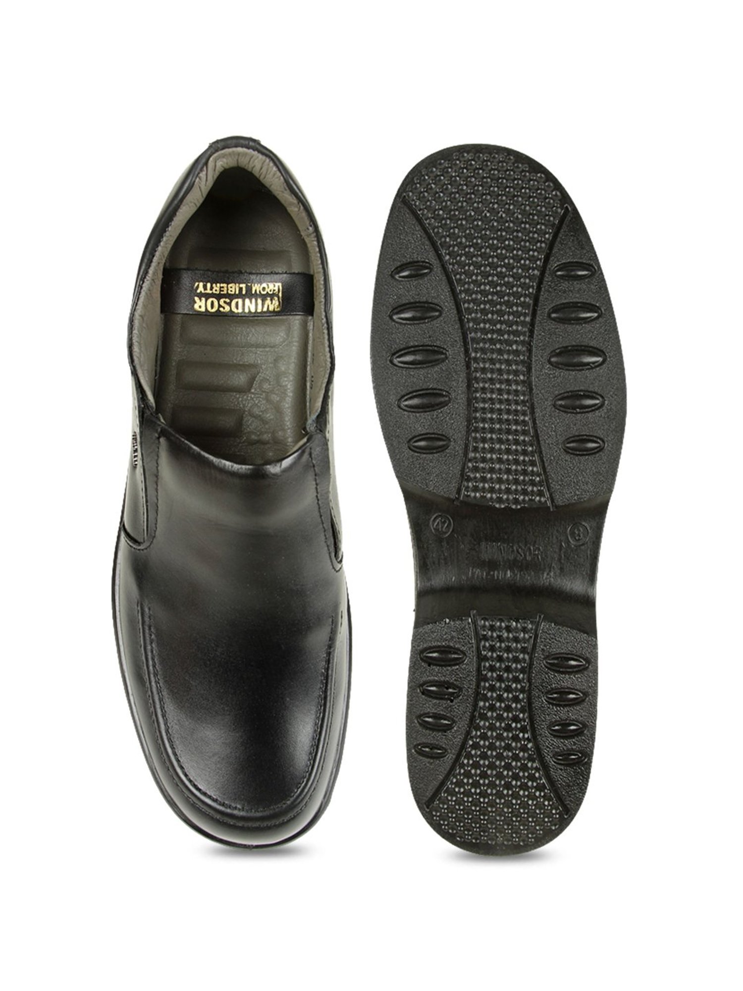 Windsor By Liberty Men's Black Formal Slip-ons