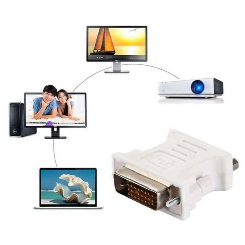 DVI to VGA Adapter DVI 24+1 to VGA White Adapter